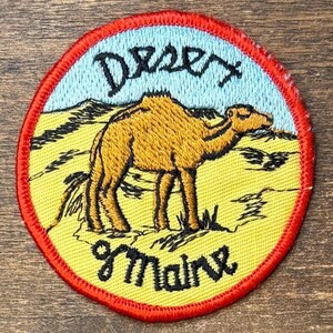 Patch de viagem vintage de lembrança do deserto do Maine, Mount Desert Island