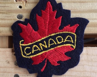 Écusson souvenir de voyage vintage Canada par Voyager (2 x 2,5 pouces)