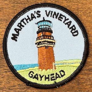 Martha's Vineyard, Gay Head Light Vintage Souvenir Patch