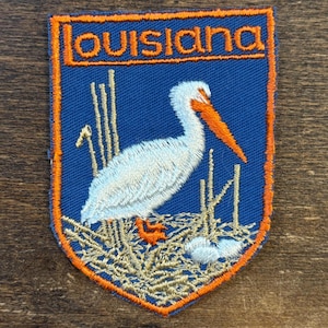 Louisiana Vintage Souvenir Travel Patch from Voyager