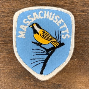 Massachusetts Vintage Souvenir Travel Patch by The Show Offs