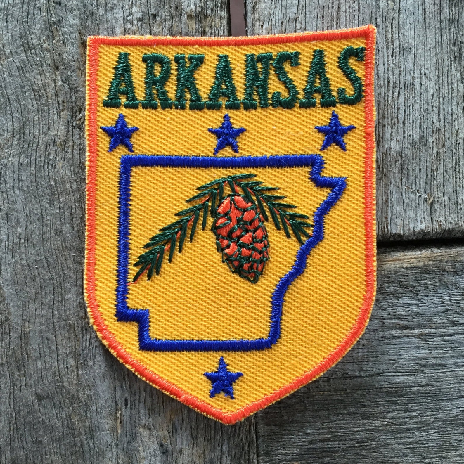 Arkansas Vintage Souvenir Travel Patch From Voyager Etsy