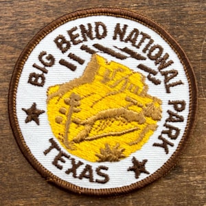 Big Bend National Park Vintage Souvenir Travel Patch, a Trailblazer Emblems by B&B Enterprises
