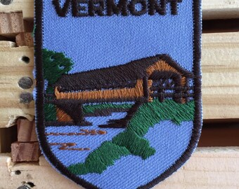 Vermont Vintage Souvenir Travel Patch from Voyager