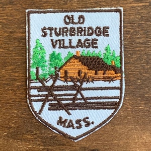 Old Sturbride, Massachusetts Vintage Souvenir Travel Patch von Voyager