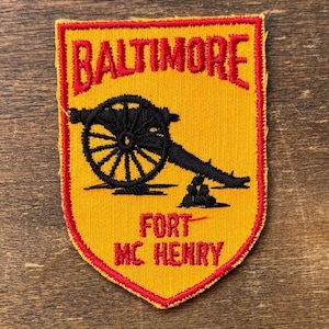 Fort McHenry, Baltimore, Maryland Vintage Souvenir Travel Patch from Voyager