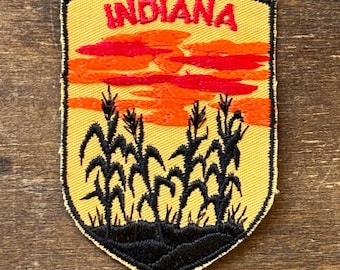 Indiana Vintage Souvenir Resetygmärke från Voyager