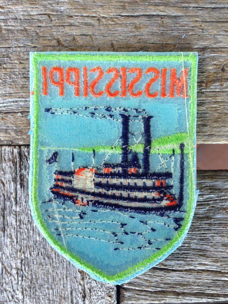 Mississippi Vintage Souvenir Travel Patch From Voyager Etsy
