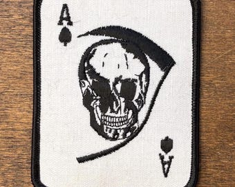 Ace of Spades Vintage Novelty Biker Patch