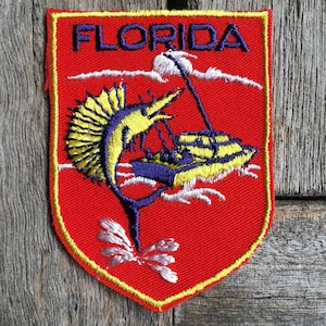 Florida Vintage Souvenir Travel Patch from Voyager