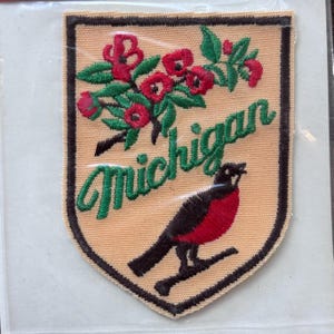 Michigan Vintage Souvenir Travel Patch by Baxter Lane