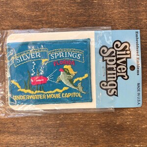 Silver Springs, Florida, Underwater Movie Capitol, Vintage Souvenir Travel Patch