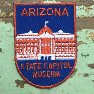Arizona State Capitol Museum Vintage Souvenir Travel Patch from Voyager
