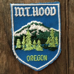 Emblema de viagem vintage Mount Hood Oregon da Voyager