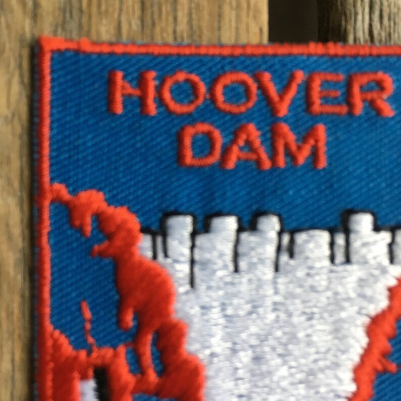 Hoover Dam Vintage Souvenir Travel Patch from Voyager image 3
