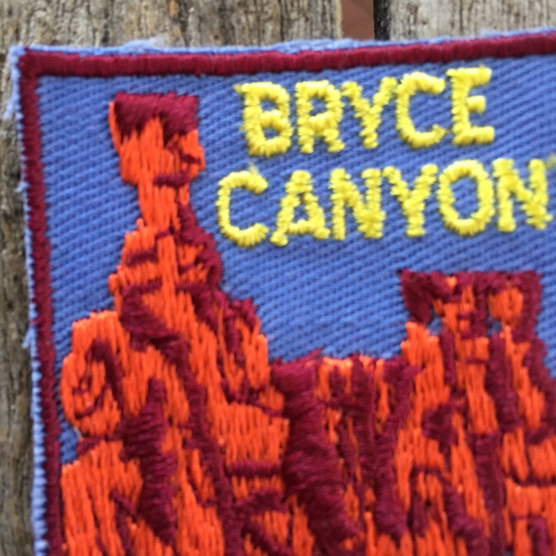 Bryce Canyon National Park Vintage Souvenir Travel Patch from Voyager image 4