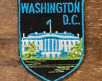 Parche de viaje vintage de Washington D.C. de Voyager