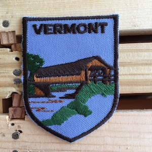 Vermont Vintage Souvenir Travel Patch from Voyager