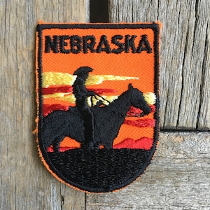 Nebraska Vintage Souvenir Travel Patch from Voyager