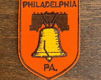 Toppa da viaggio vintage souvenir di Filadelfia, Pennsylvania, della Voyager