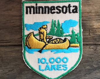 Minnesota Vintage Souvenir Travel Patch by Voyager