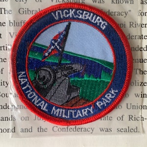 Vicksburg National Military Park Vintage Souvenir Travel Patch