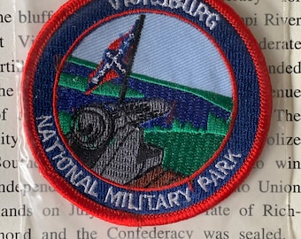 Vicksburg National Military Park Vintage Souvenir Travel Patch