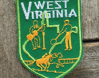 West Virginia Vintage Souvenir Travel Patch from Voyager