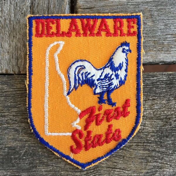 Delaware Vintage Souvenir Travel Patch from Voyager - New In Original Package
