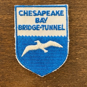 Chesahead Bay Bridge-Tunnel Vintage Souvenir Souvenir Patch von Voyager