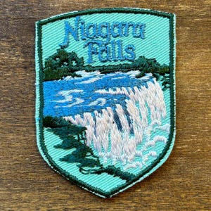Niagara Falls Vintage Souvenir Travel Patch from Voyager