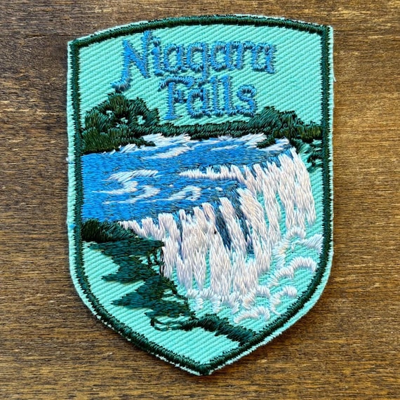 Parche Bordado De Las Cataratas Del Niágara - Aplicación De Planchar Para Mochila O Chaqueta - Recuerdo De Viaje