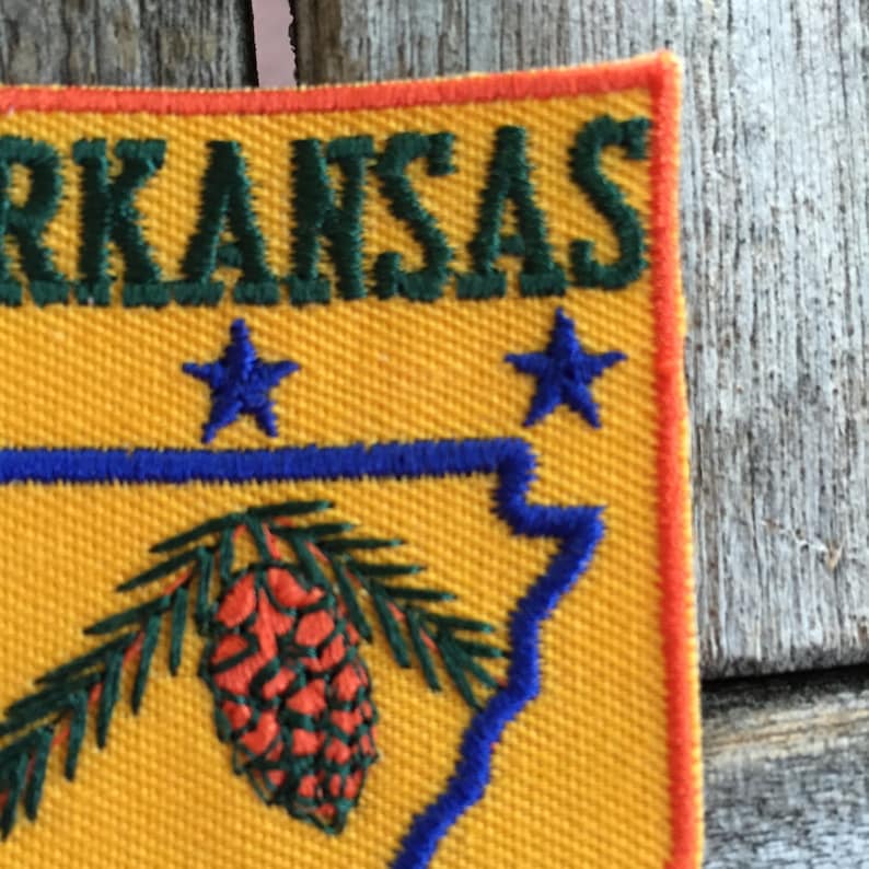 Arkansas Vintage Souvenir Travel Patch from Voyager image 4