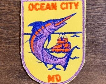 Ocean City, Maryland Vintage Souvenir Travel Patch from Voyager