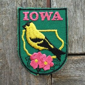 Iowa Vintage Souvenir Travel Patch from Voyager