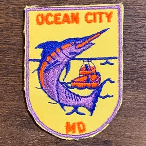 Ocean City, Maryland Vintage Souvenir Travel Patch from Voyager