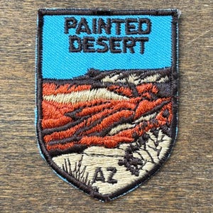 Painted Desert, Arizona Vintage Souvenir Travel Patch from Voyager