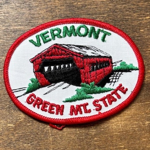 Vermont Vintage Souvenir Travel Patch