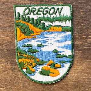 Patch de viagem vintage de lembrança do Oregon, da Baxter Lane.