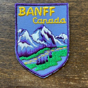 Banff, Canada Vintage Travel Souvenir Patch by Voyaguer