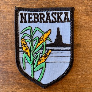 Nebraska Vintage Souvenir Travel Patch from Embroidered Emblems