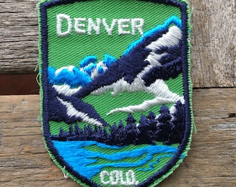 Denver, Colorado Vintage Souvenir Travel Patch from Voyager