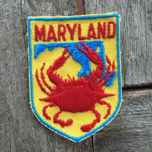 Maryland Vintage Souvenir Travel Patch from Voyager - New In Original Package