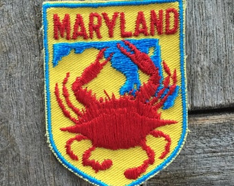 Maryland Vintage Souvenir Travel Patch from Voyager - New In Original Package