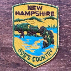 New Hampshire Vintage Souvenir Travel Patch from Voyager