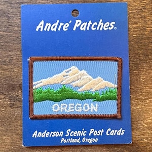 LE DERNIER ! Écusson de voyage souvenir vintage Oregon d'Andre Patches