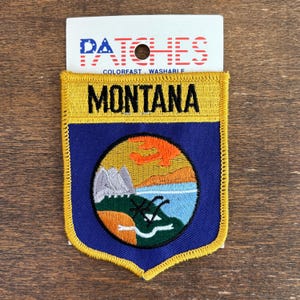 Montana Flag Vintage Souvenir Travel Patch