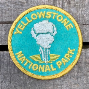 Yellowstone National Park Vintage Souvenir Travel Patch, a Trailblazer Emblems by B&B Enterprises