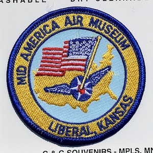 Vintage Mid America Air Museum Patch: Liberal, Kansas Souvenir