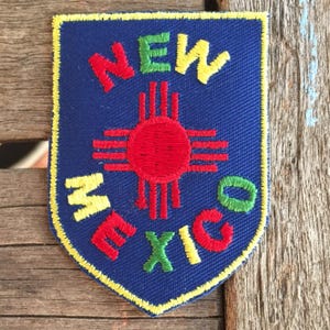 New Mexico Vintage Souvenir Travel Patch from Voyager